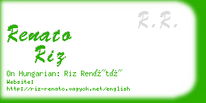 renato riz business card